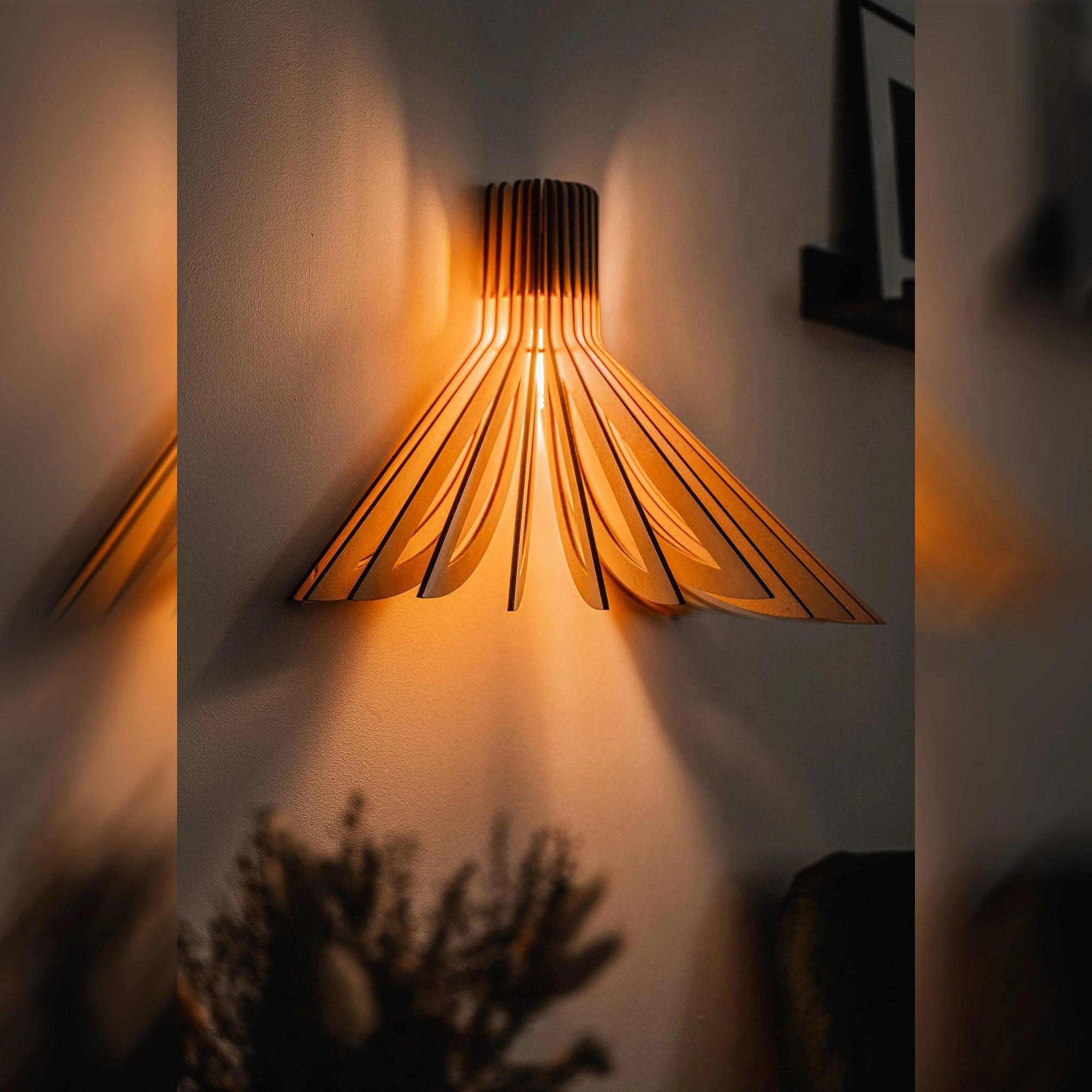 Ava Wandlampe Holz 3