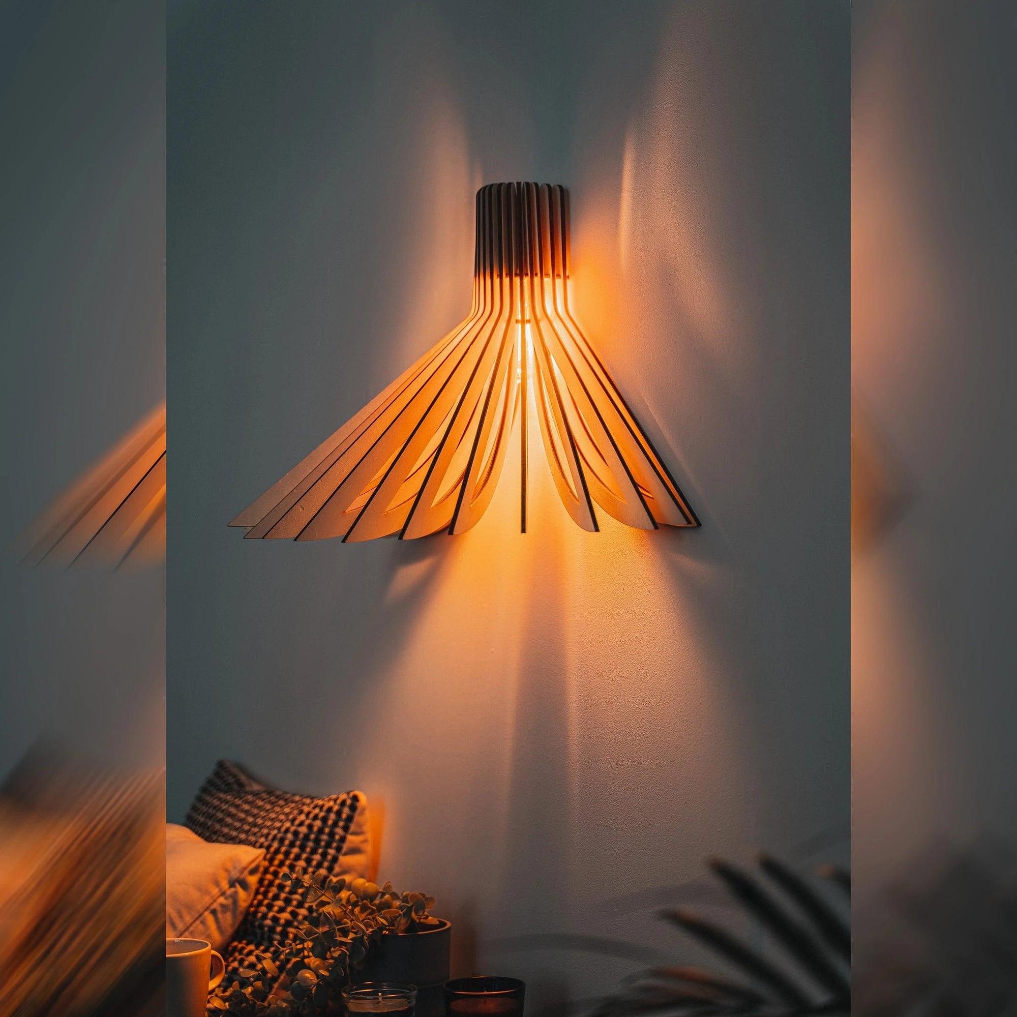Ava Wall Lamp Wood 9