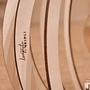 OYA Tischlampe Holz Weiß 35cm 1