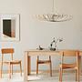 NEO Pendant Lamp Wood White 85cm 4
