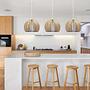 Atlas Pendant Lamp Wood 35cm 3
