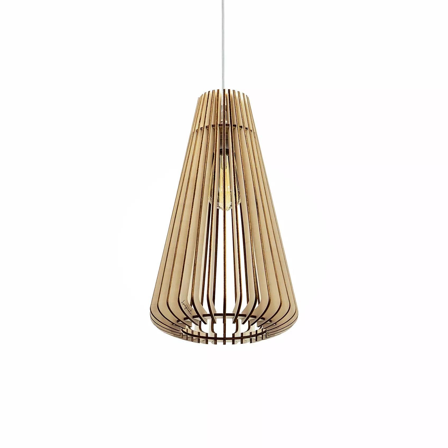 Andromeda Pendant Lamp Wood 27cm 6