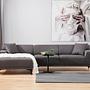 Petra L Corner sofa Anthracite 1
