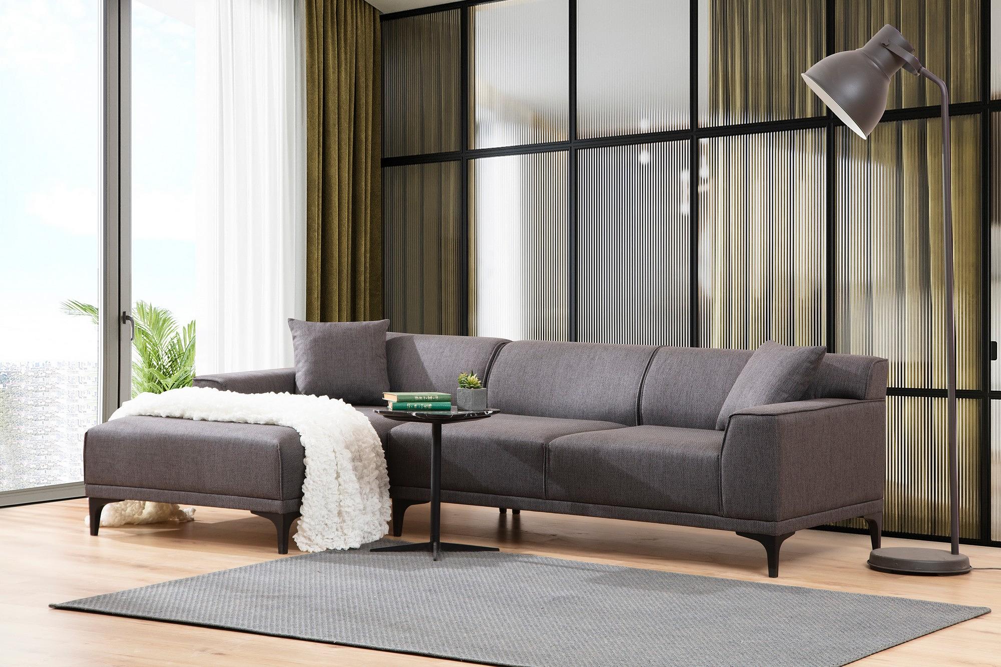 Petra L Corner sofa Anthracite 3