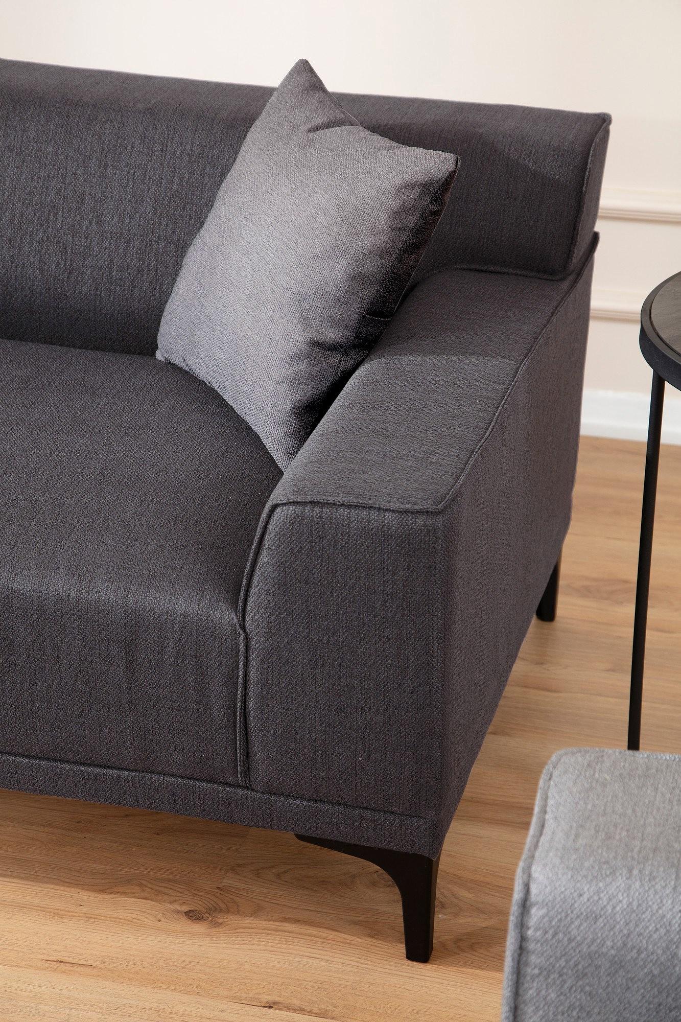 Petra 3 Sofa Anthracite 2