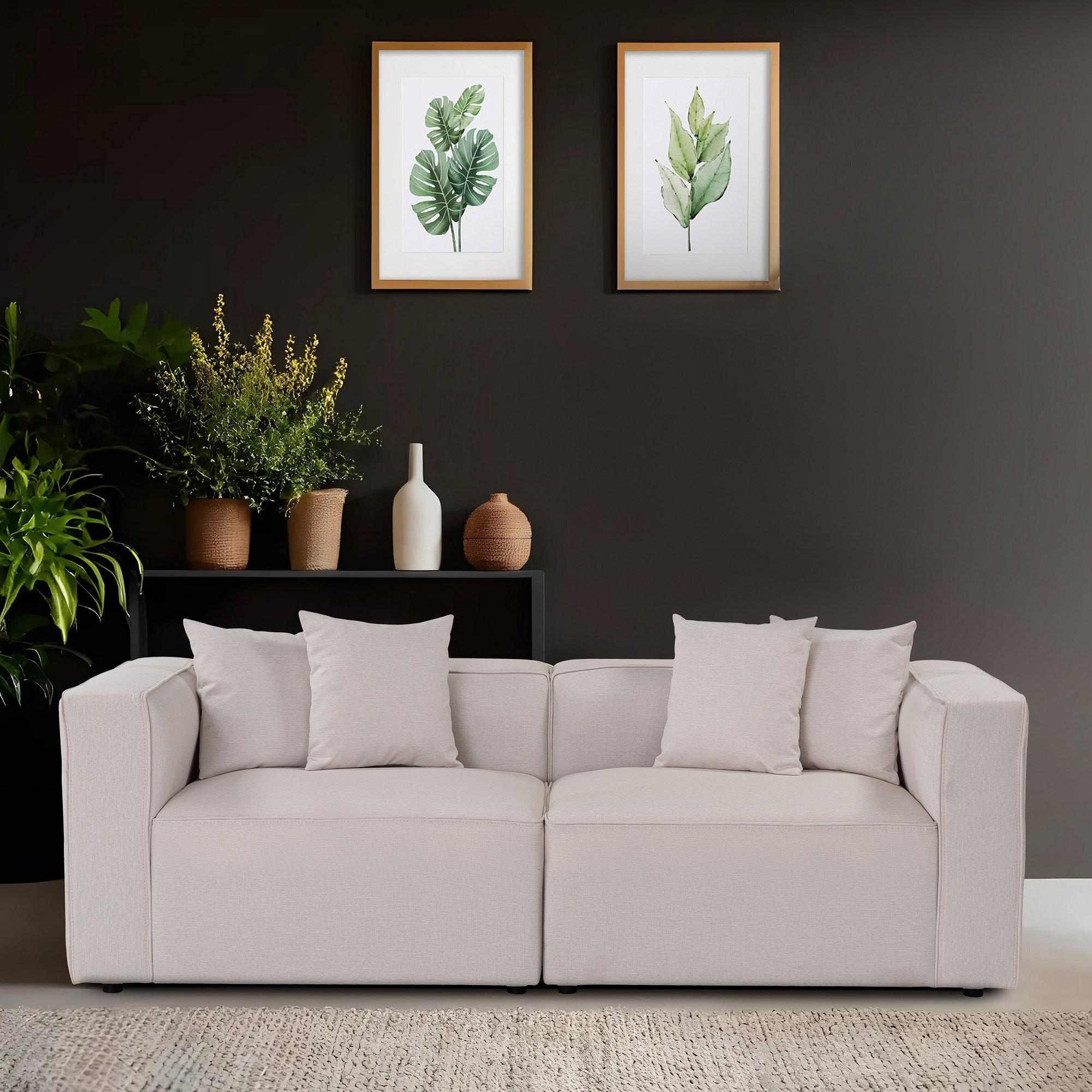 Mora XL 2-seater sofa ecru 0