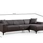 Petra R Corner Sofa Anthracite 8