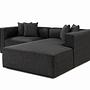 Mora Ecksofa Rechts Anthrazit 3