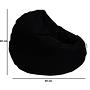 Iyzi 100 Garten Sitzsack Schwarz 4