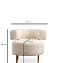 River Round Armchair White 3