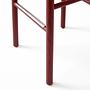 Betty TK8 Stool Wood Linen Maroon 1