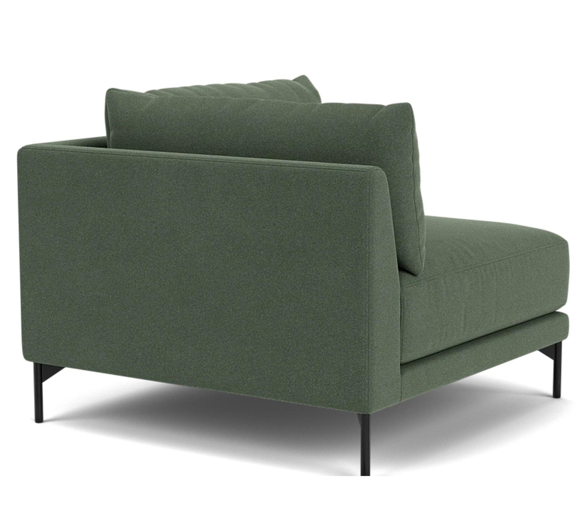Vincent 1-Seater Corner Module Right Cura Dark Green 2