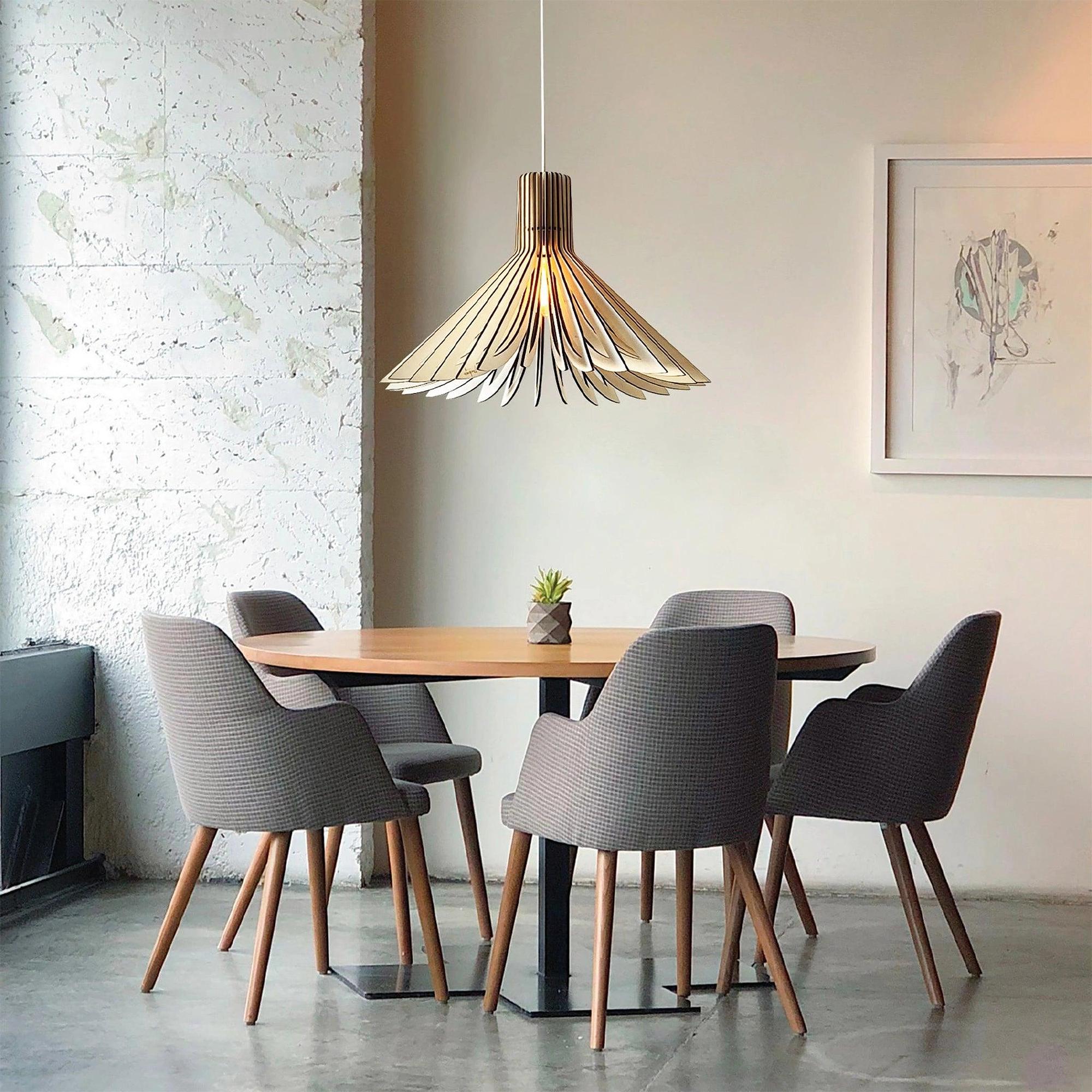 Ava Pendant Lamp Wood 57cm 6