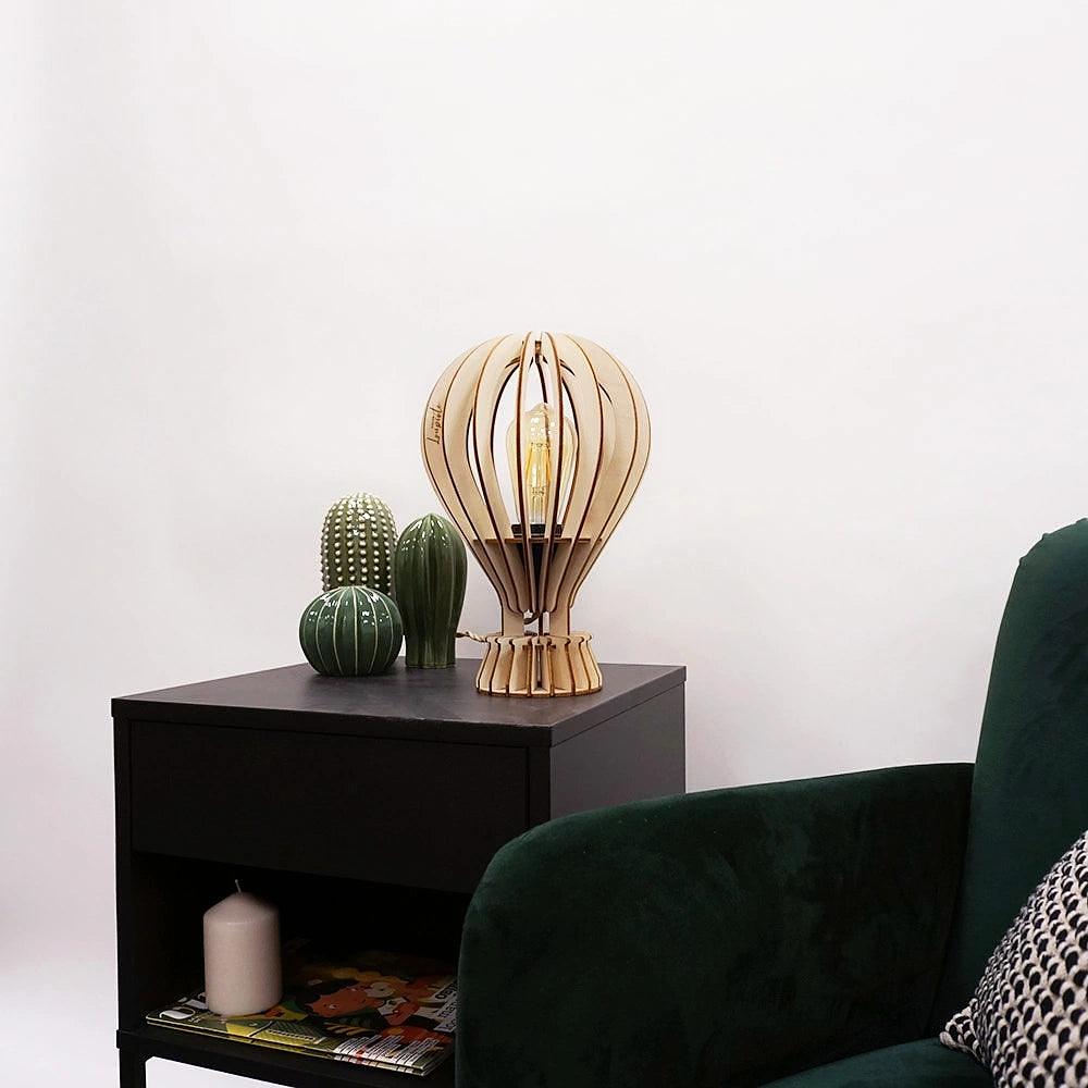 Archimède Baladeuse Tischlampe Holz 5