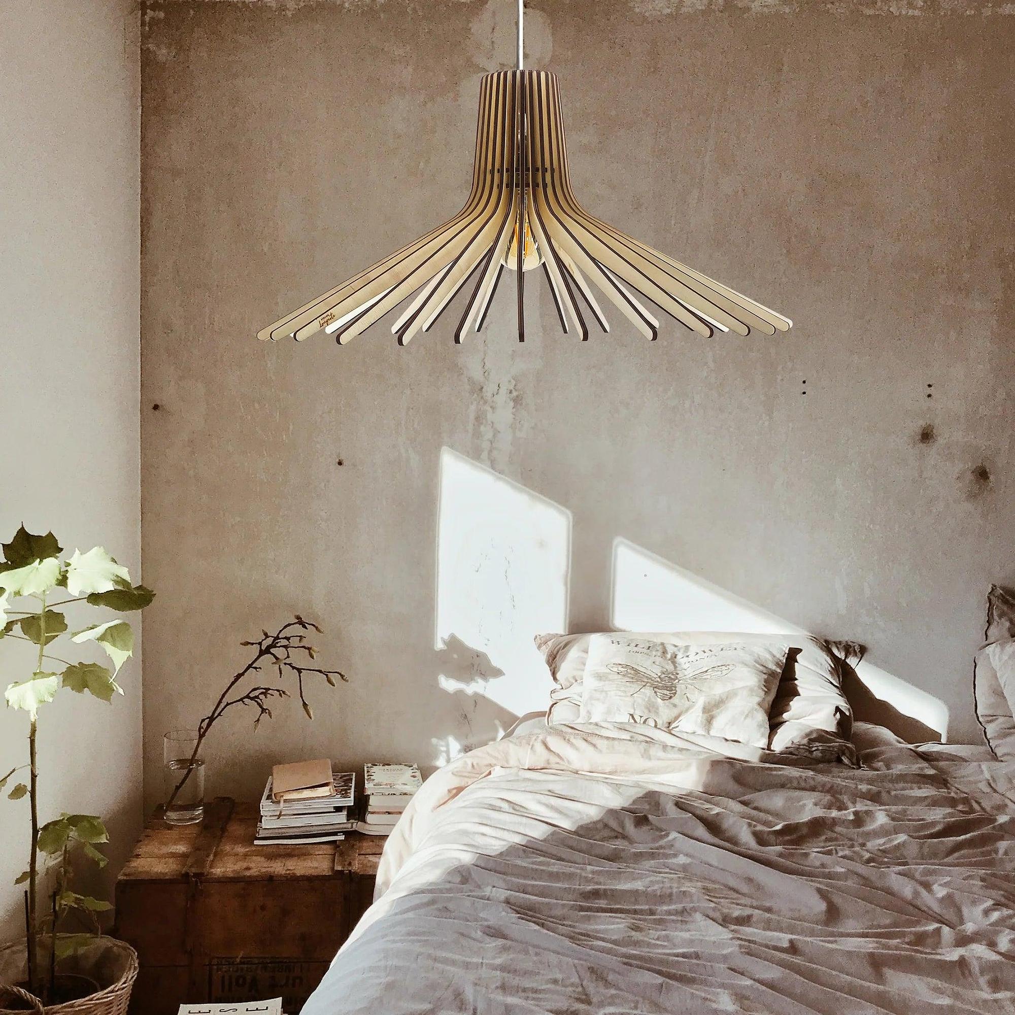 Azur Pendelleuchte Holz 54cm 3