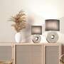 Table lamp 1-light mixed fabric ceramic 3