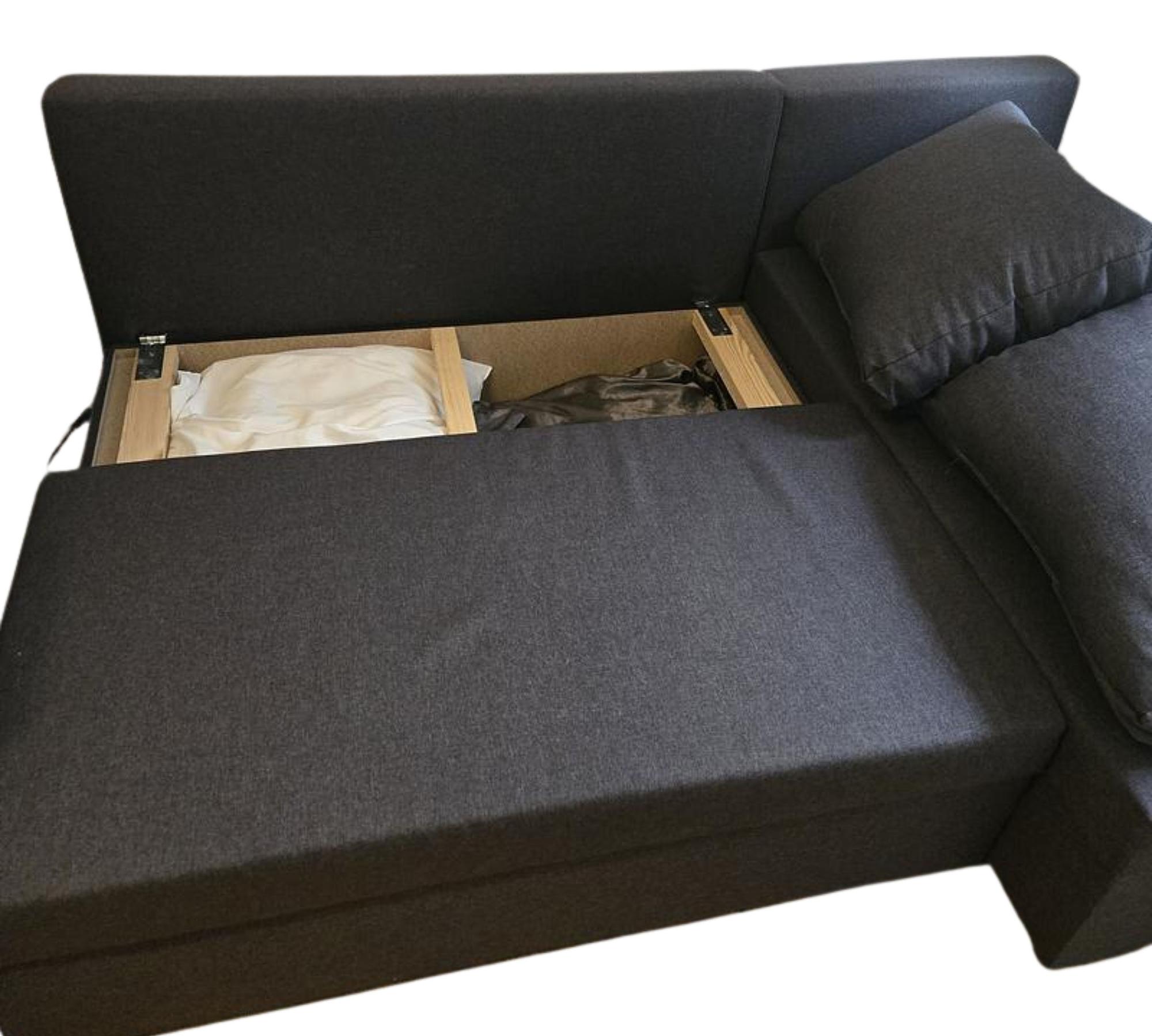 Ecksofa mit Schlaffunktion und Stauraum 3
