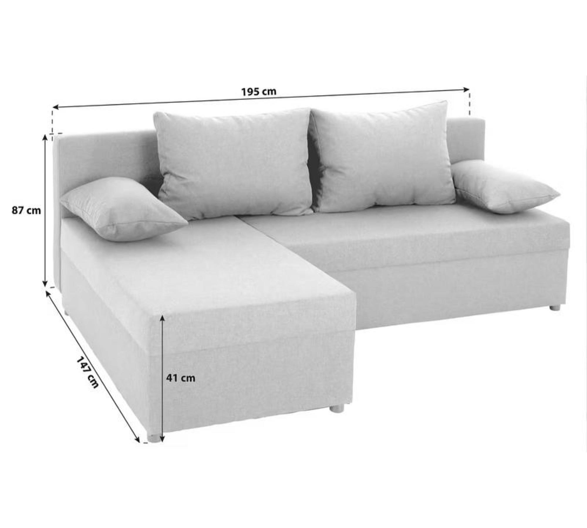 Ecksofa mit Schlaffunktion und Stauraum 4