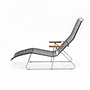 CLICK Sunlounger Liegestuhl Bambusarmlehnen Pflaume 10810 4