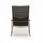 CLICK Sunlounger Liegestuhl Bambusarmlehnen Pflaume 10810 6