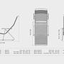 CLICK Sunlounger Liegestuhl Bambusarmlehnen Pflaume 10810 7