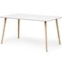 Allie Dining Table Soap Oak White 150 x 90 cm 0