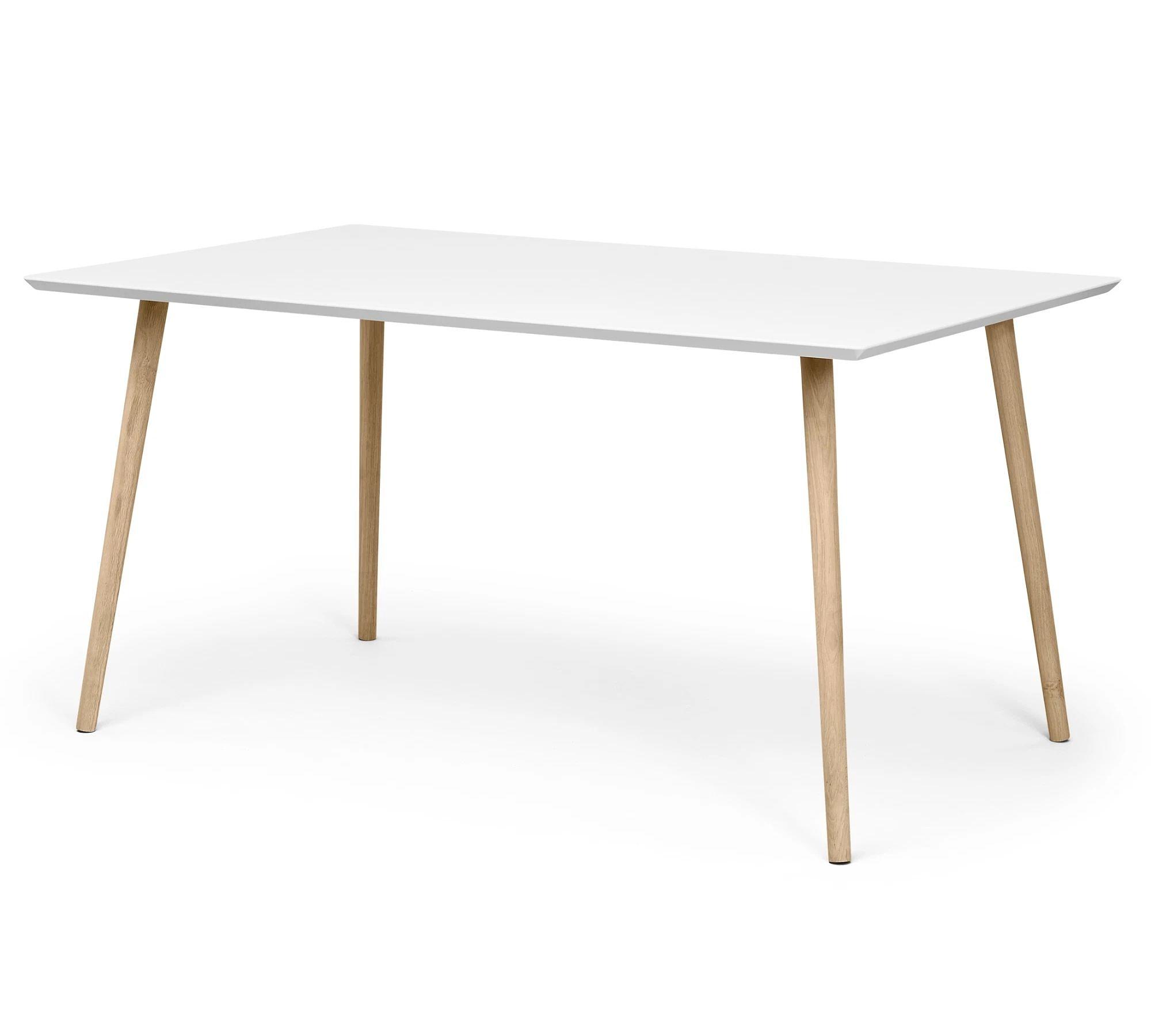 Allie Dining Table Soap Oak White 150 x 90 cm 0