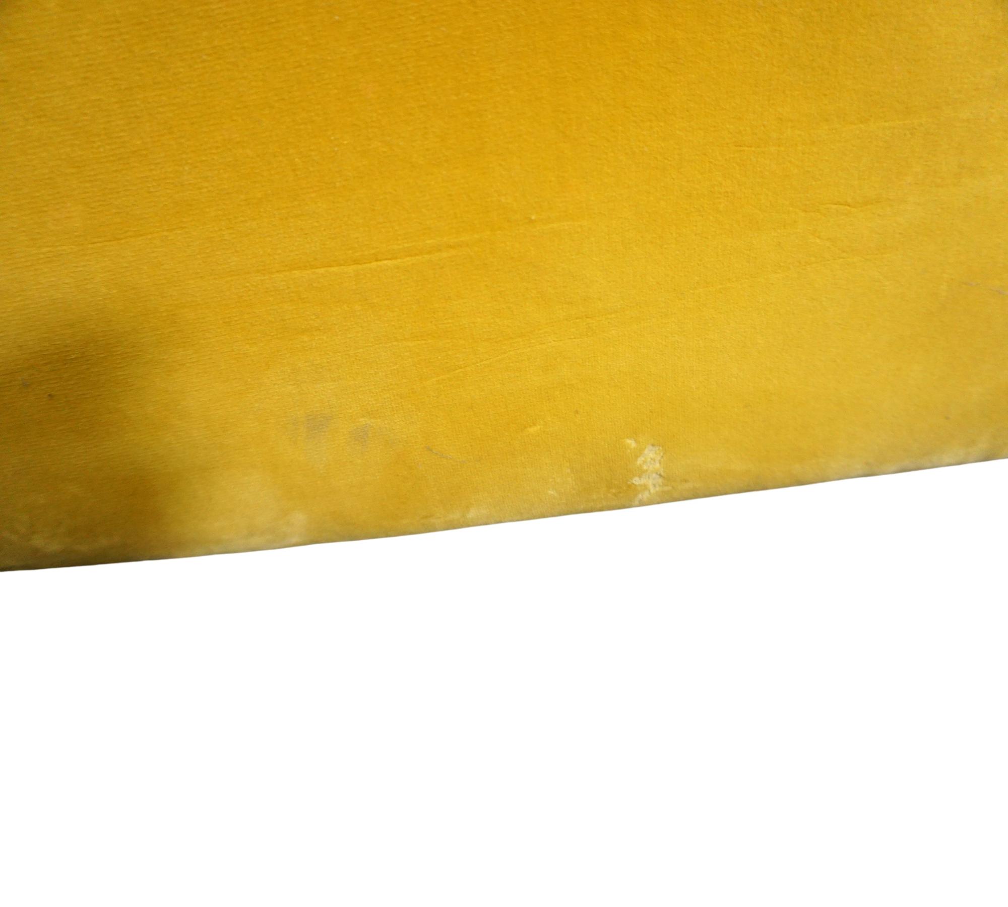 Loafer SC23 armchair velvet yellow 5