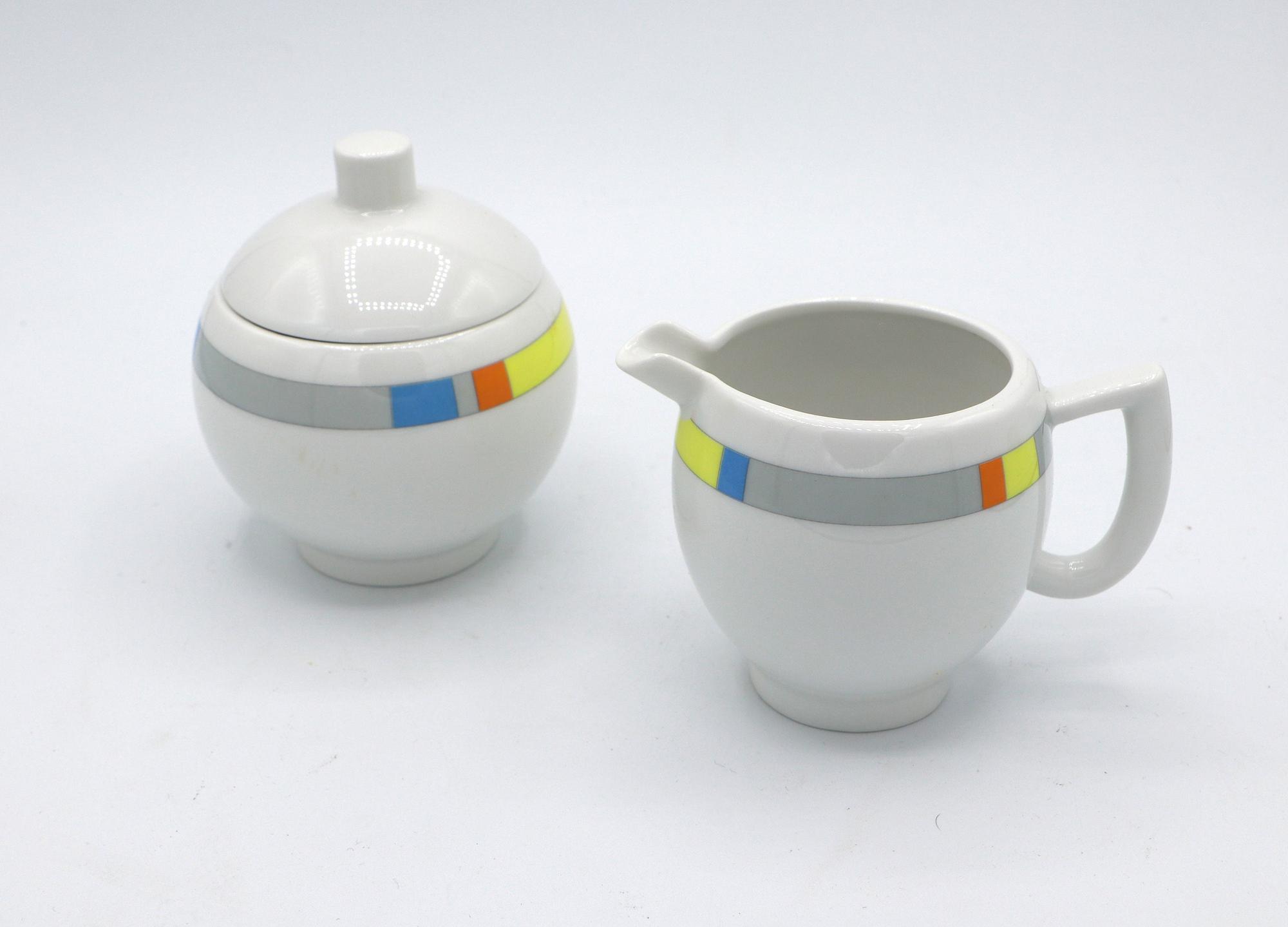 Vintage City Coffee Set Porcelain 1980s 6