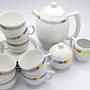 Vintage City Kaffee Set Porzellan 1980er Jahre 5