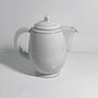 Vintage teapot porcelain ceramic white 1980s 1
