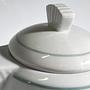 Vintage teapot porcelain ceramic white 1980s 5