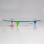 Vintage Postmodern Schale Glas 1980er Jahre 1