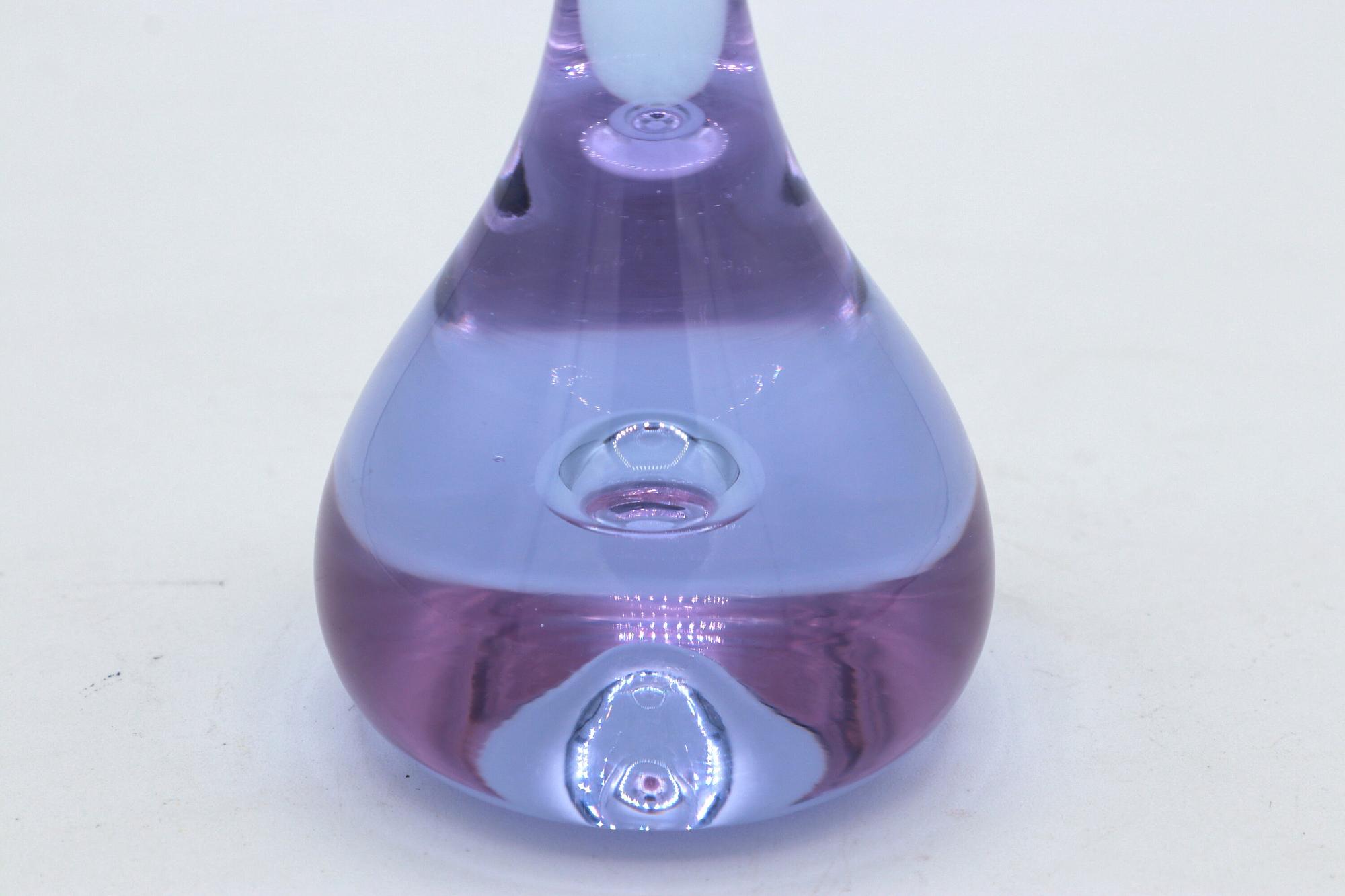 Vintage Blumenvase Kristall 1970er  7