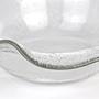 Vintage fruit bowl with wavy rim Glass 1960s 1