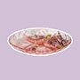 Vintage Art Deco Plate Pressed Glass 1930s 0