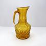 Wasserkaraffe Glas Gelb 1960er Jahre 1