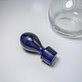 Decanter vintage postmoderno in vetro anni '90 3