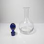 Decanter vintage postmoderno in vetro anni '90 2