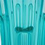 Vintage Vase Glass Turquoise 1958 2