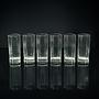 6x Vintage water glass France 1980s 3