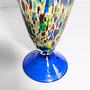 Vintage confetti spray glass vase 1