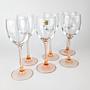 6x wine glass 1980s 3