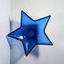 Vintage bowl glass cobalt blue 1980s 2