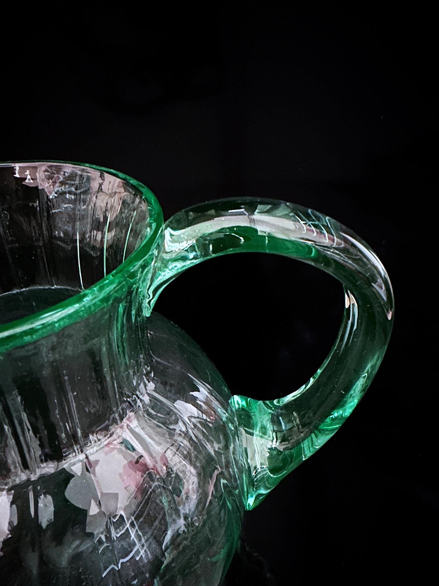 Caraffa vintage in vetro di Murano anni '50 8