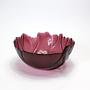 Vintage Bowl Glass Violet 1980s 2
