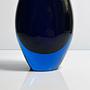 Vintage Vase Muranoglas Dunkelblau 2
