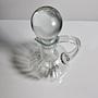 Vintage water jug glass transparent 1950s 8