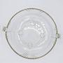 Vintage fruit bowl with handles Glass 1980s 1
