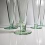 5x Vintage Sektglas Türkis  2